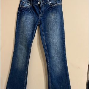 Blue jeans with diamonds